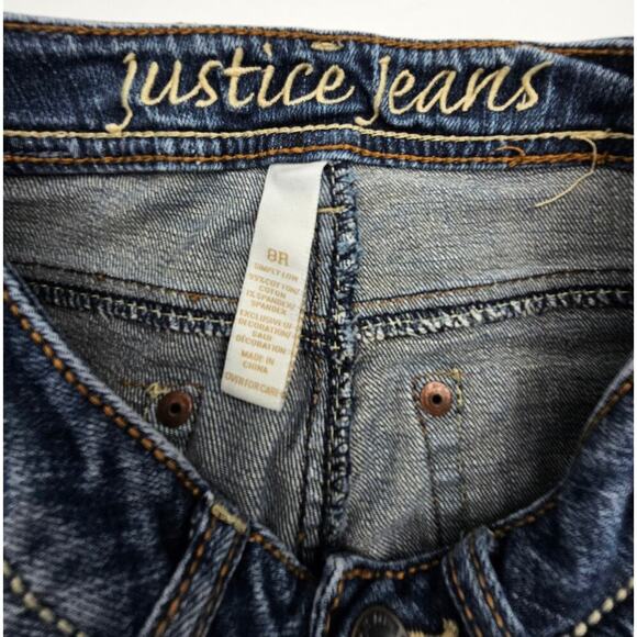 4 Pair Justice Girl's Size 8 Jeans/Jeggings - Picture 8 of 16